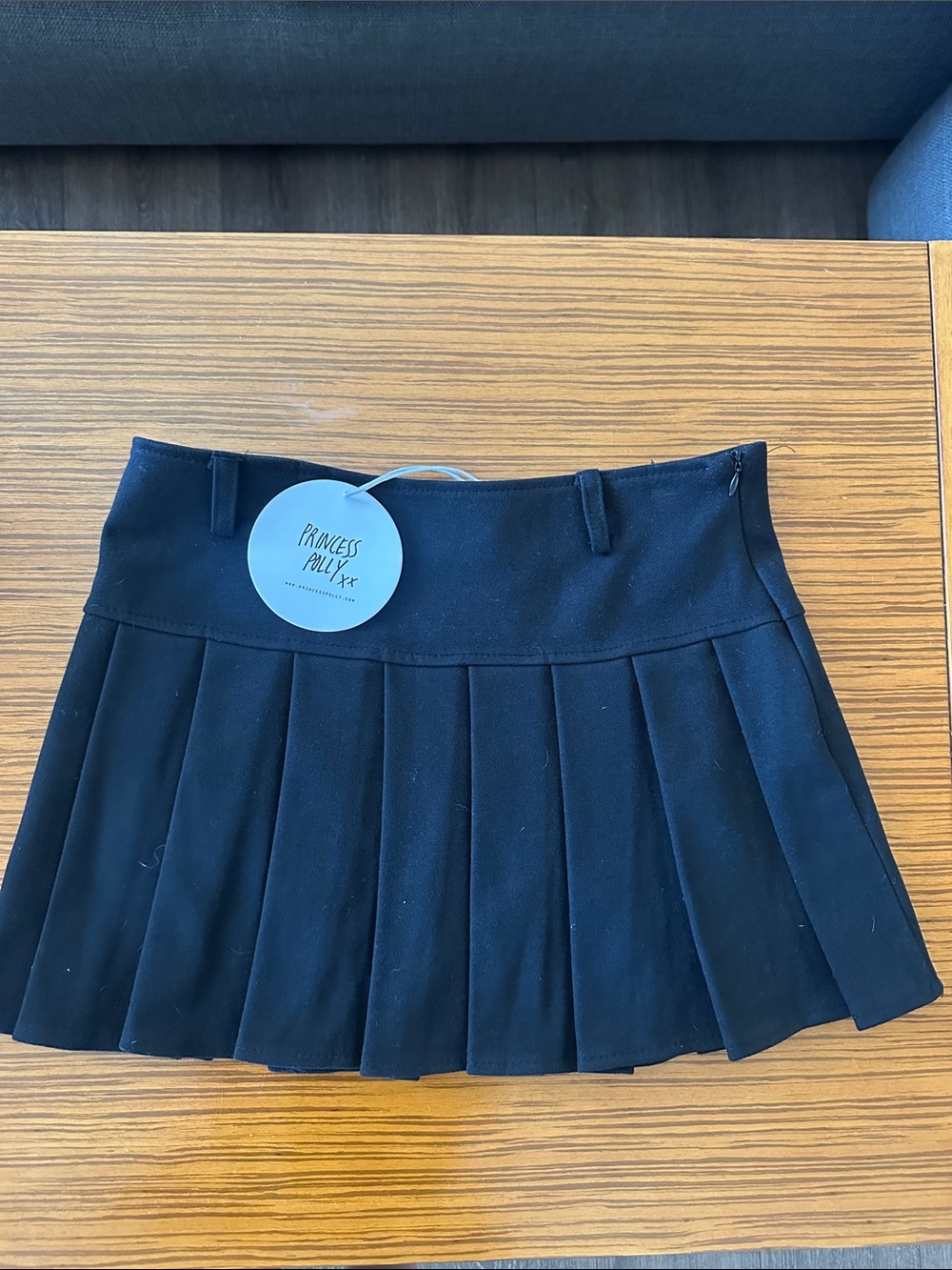 Princess Polly Black Pleated Tennis Mini Skirt
